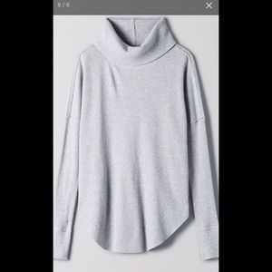 TNA waffleweave cowl neck